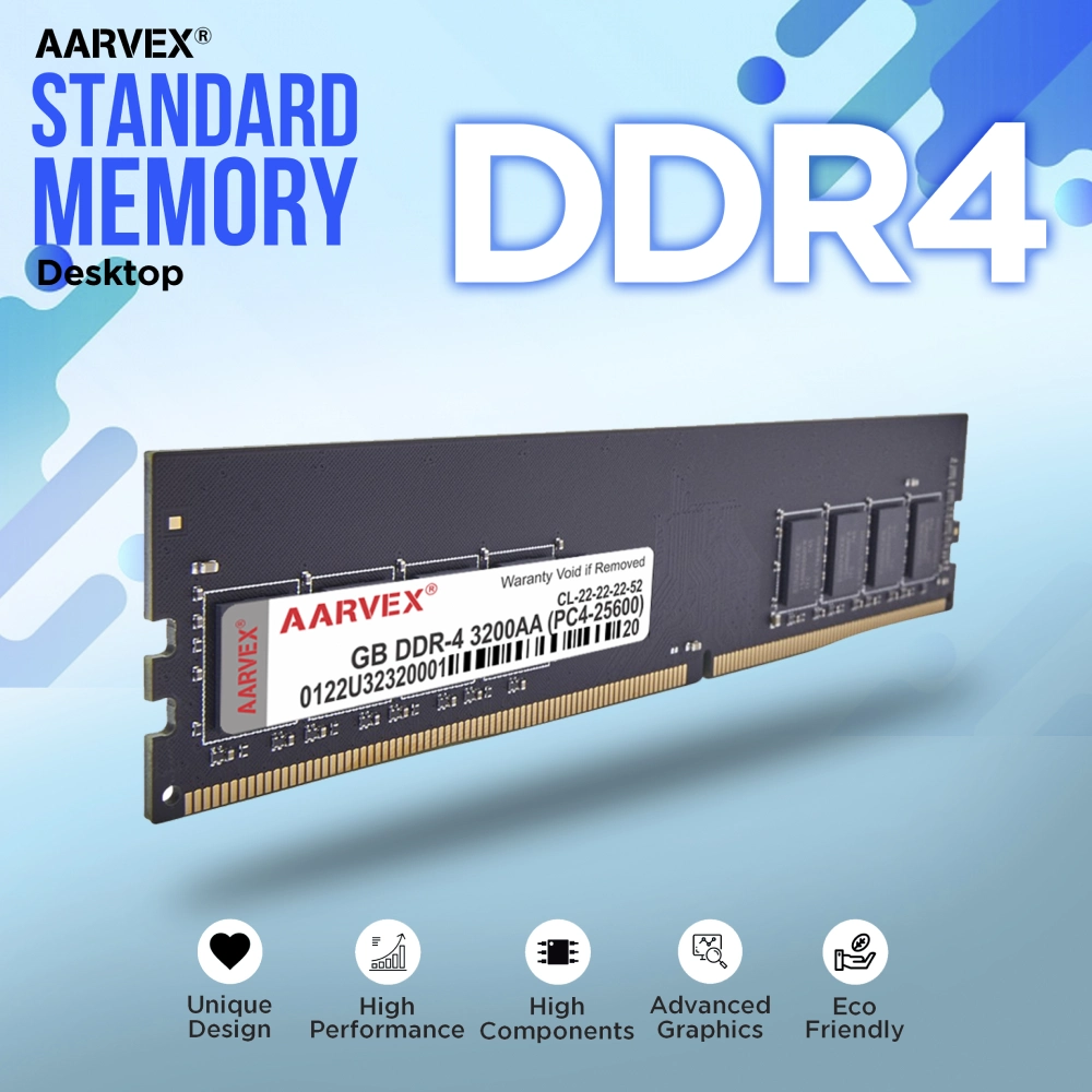 Aarvex Desktop Ram 8GB DDR4 2666Mhz VS view 3